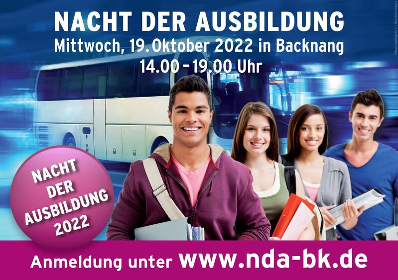 Ein Plakat zur Nacht der Ausbildung